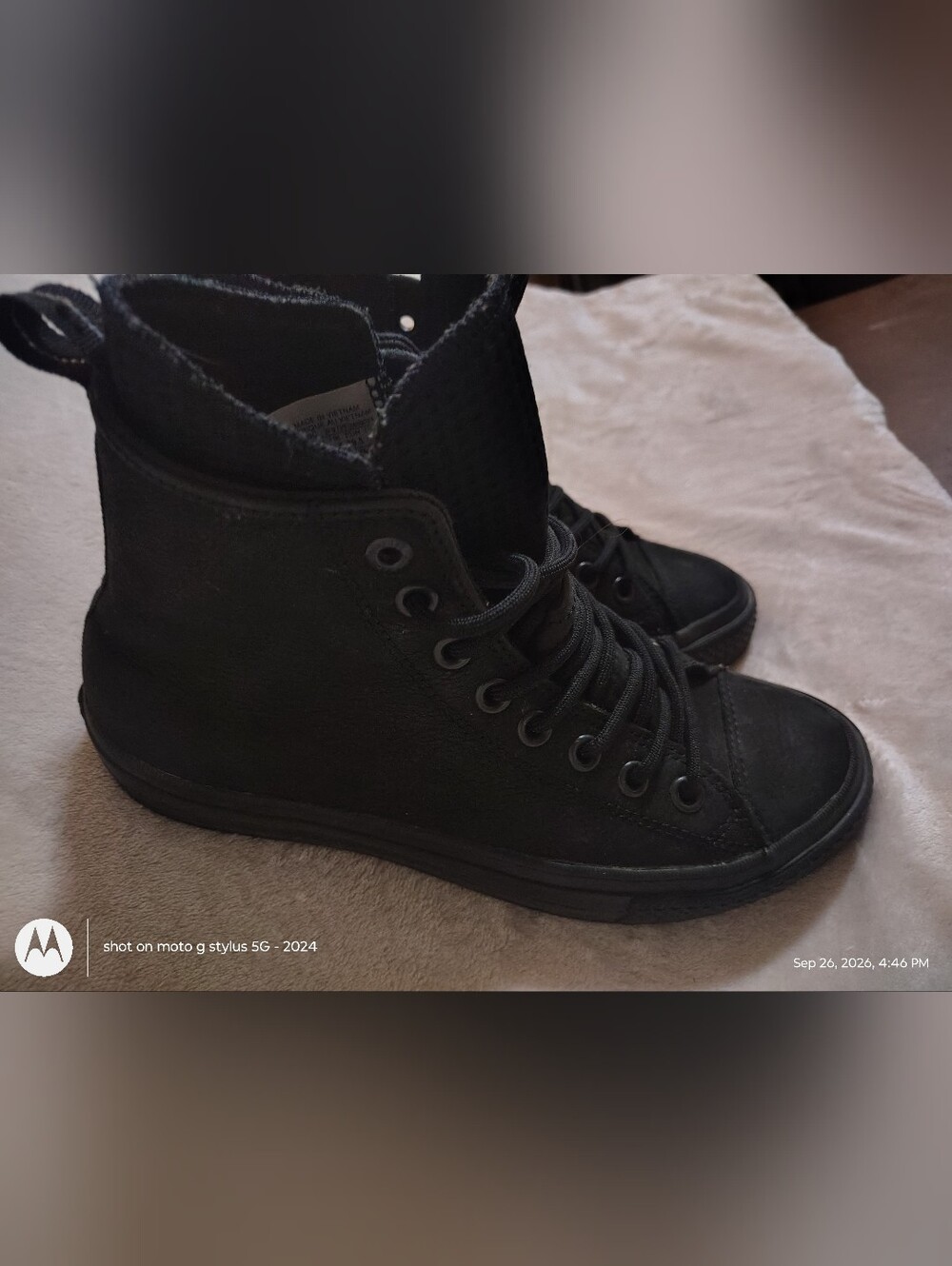 Men's Converse CHUCK TAYLOR ALL STAR WATERPROOF NUBUCK BOOT M Size 6.5 W Size8.5